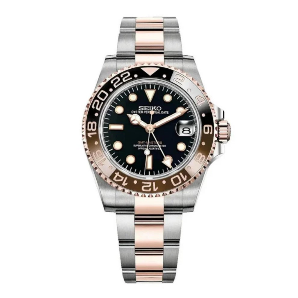 WATCH MOD GMTEIKO | ROTBEER | OYSTER STRAP