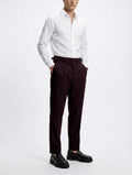IVAR® Plum Pleated Gurkha Pants