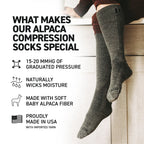 PureClo™ | Ultra-Soft Alpaca Compression Socks: All-Day Recovery & Zero Swelling