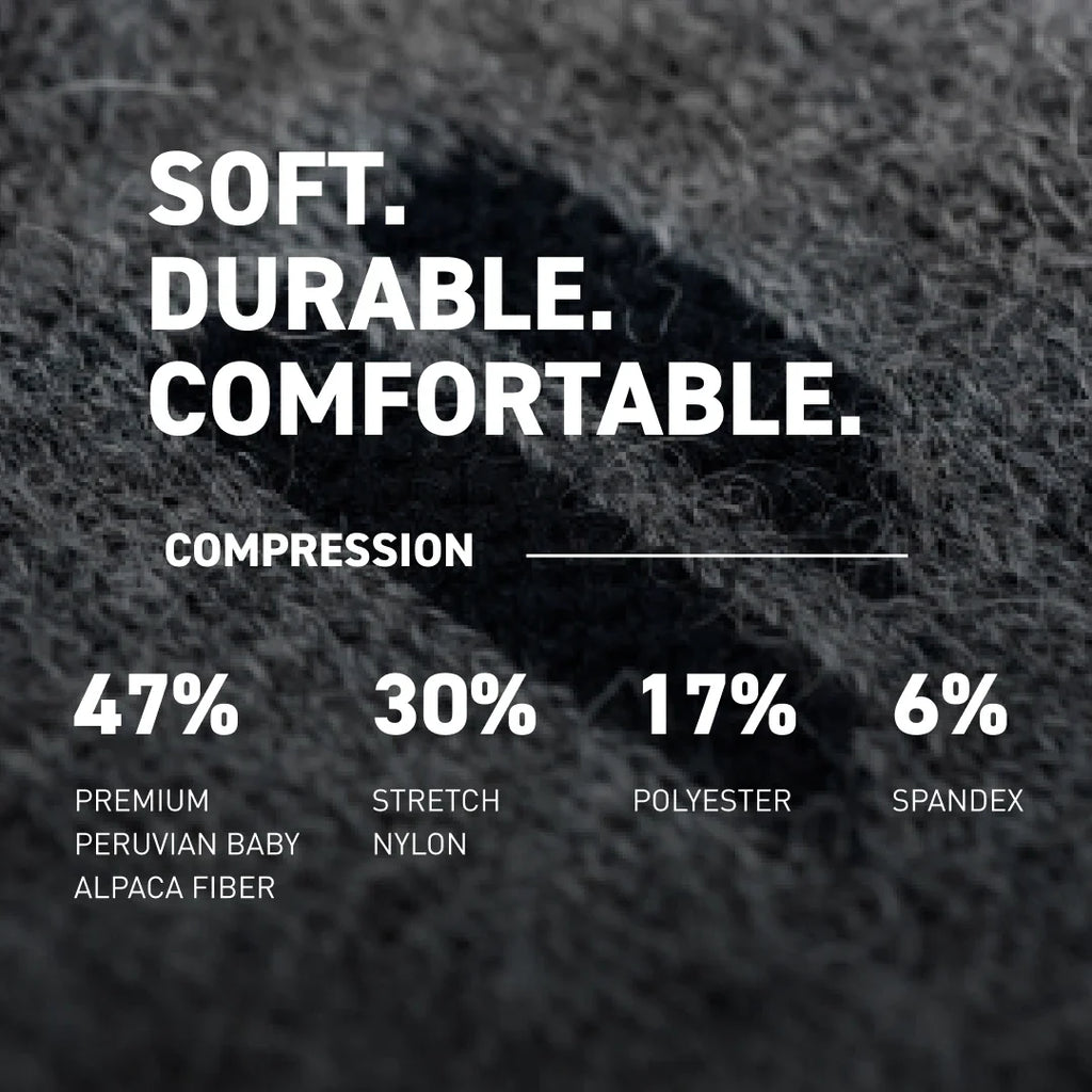 PureClo™ | Ultra-Soft Alpaca Compression Socks: All-Day Recovery & Zero Swelling