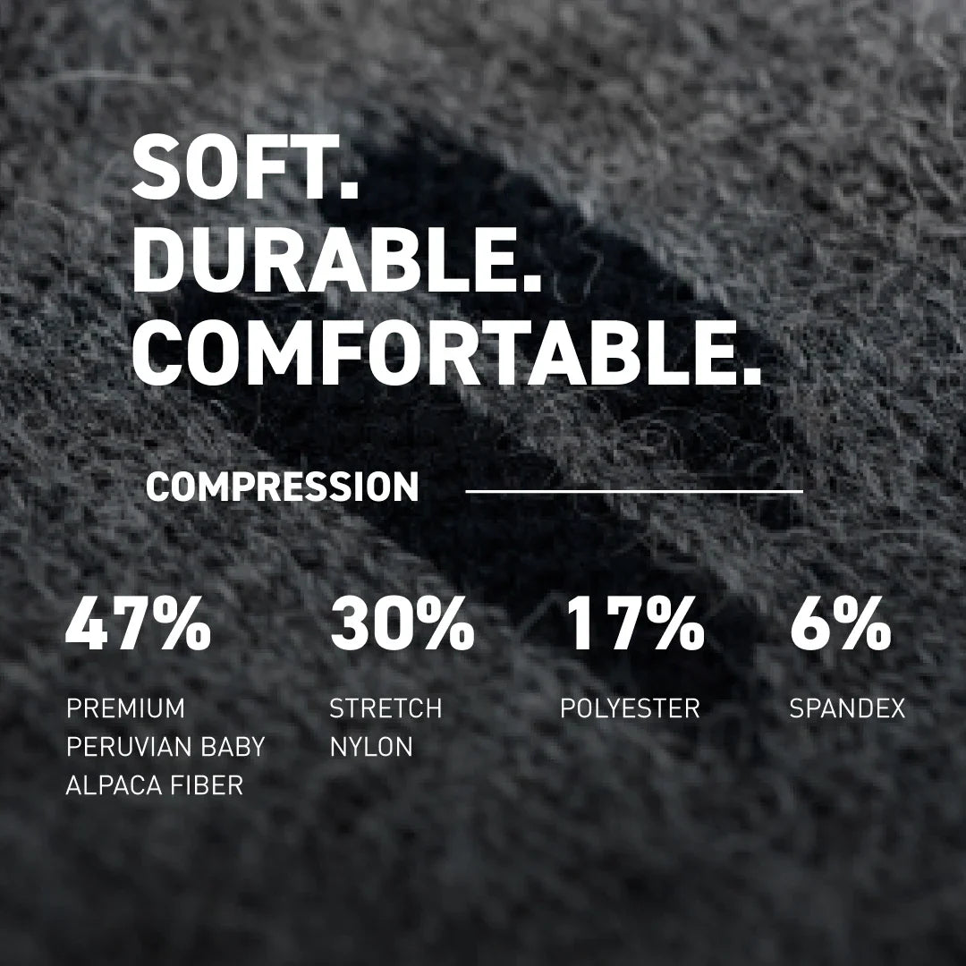 PureClo™ | Ultra-Soft Alpaca Compression Socks: All-Day Recovery & Zero Swelling