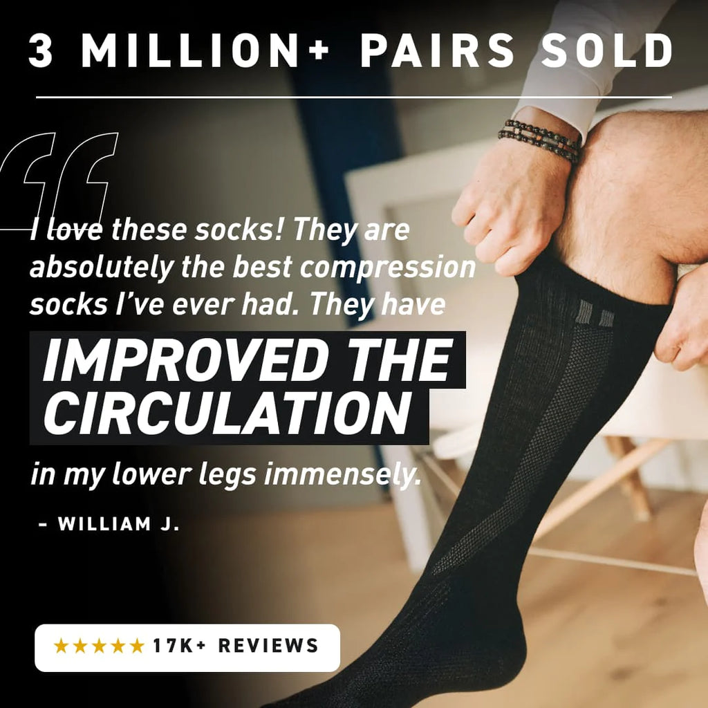 PureClo™ | Ultra-Soft Alpaca Compression Socks: All-Day Recovery & Zero Swelling