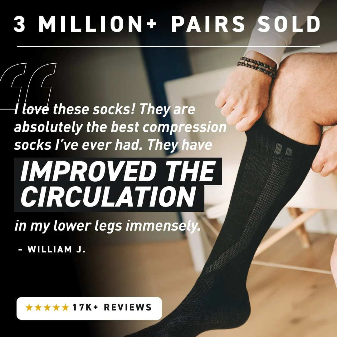 PureClo™ | Ultra-Soft Alpaca Compression Socks: All-Day Recovery & Zero Swelling