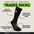 PureClo™ Trades Socks - Ultra-Durable Baby Alpaca Performance