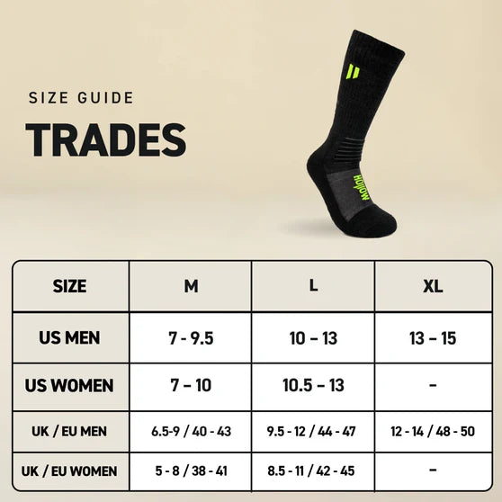 PureClo™ Trades Socks - Ultra-Durable Baby Alpaca Performance