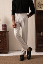 IVAR® Ice Grey Pleated Gurkha Pants