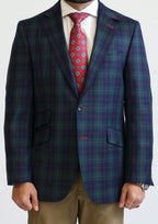 PURE | Signature Glen Plaid Suit – Green / Navy