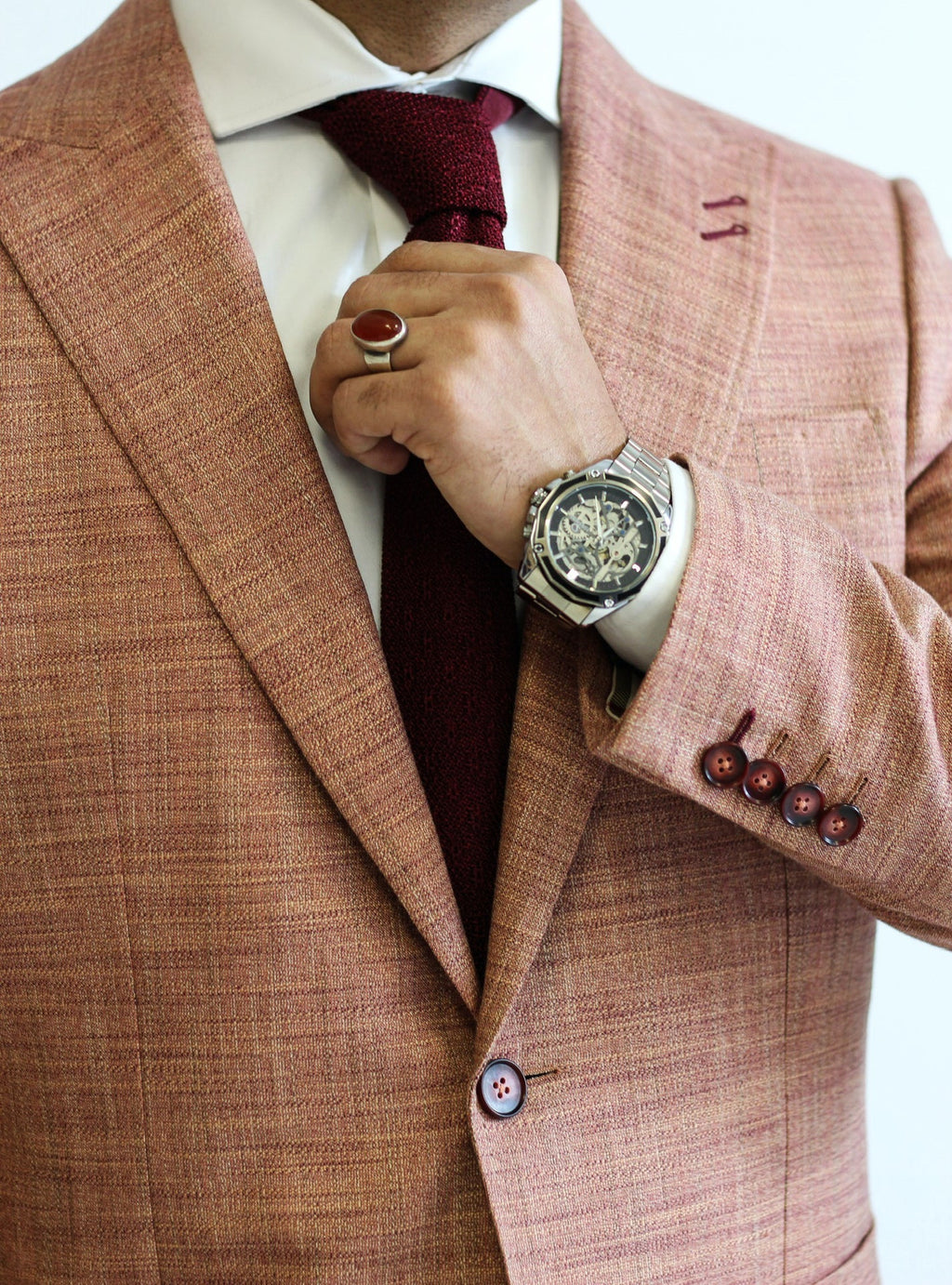 PURE | Cavani Bamboo Suit – Salmon