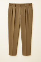 IVAR® Light Brown Adjustable pleated pants