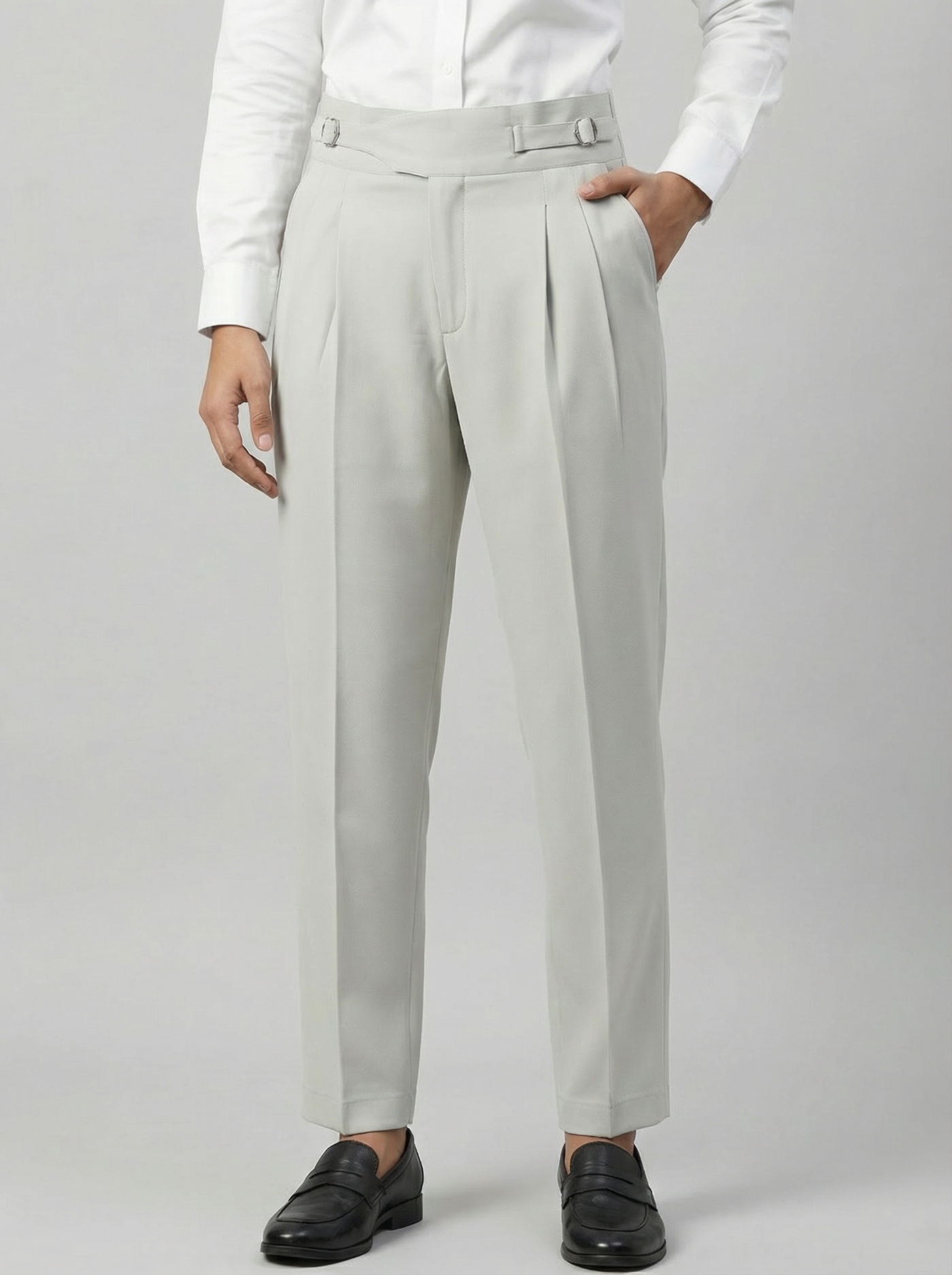 Grey Gurkha Pants