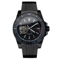 WATCH MOD MARINER | BLACK OPEN HEART | SILICONE STRAP