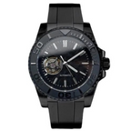 WATCH MOD MARINER | BLACK OPEN HEART | SILICONE STRAP