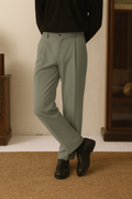 IVAR® Stone Grey Adjustable pleated pants