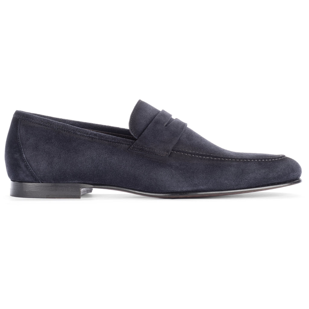 Aldrin Navy Aero Suede Penny Loafer