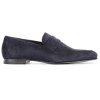 Aldrin Navy Aero Suede Penny Loafer