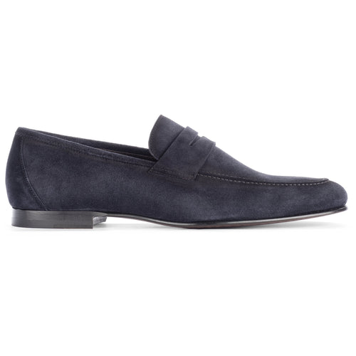 Aldrin Navy Aero Suede Penny Loafer