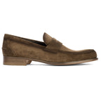 Atlantis Brown Box Suede Penny Loafer