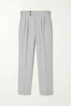 IVAR® Silver Pleated Gurkha Pants