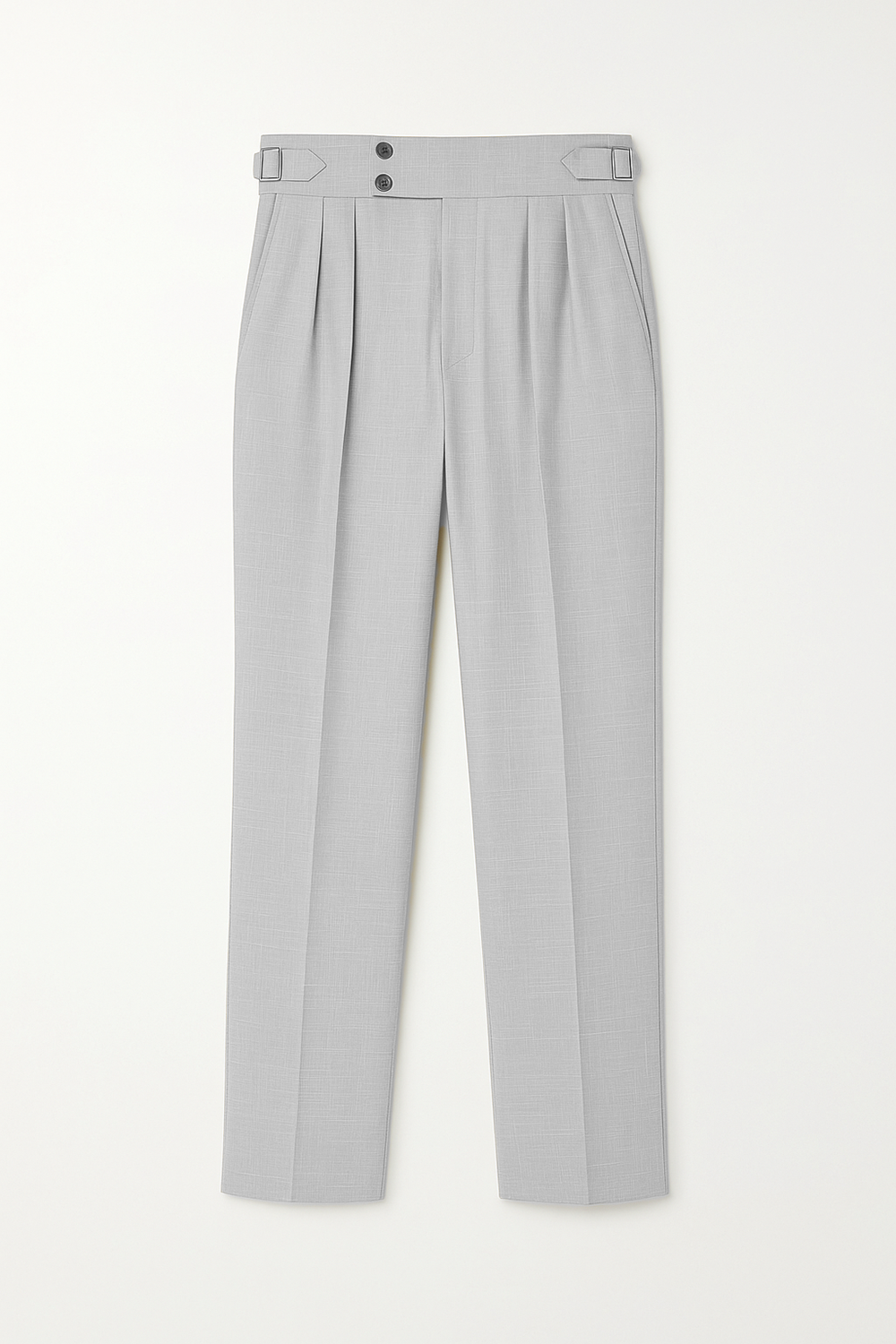 IVAR® Silver Pleated Gurkha Pants