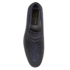 Aldrin Navy Aero Suede Penny Loafer