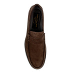 Belfast Dark Brown Suede Penny Loafer