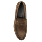 Atlantis Brown Box Suede Penny Loafer