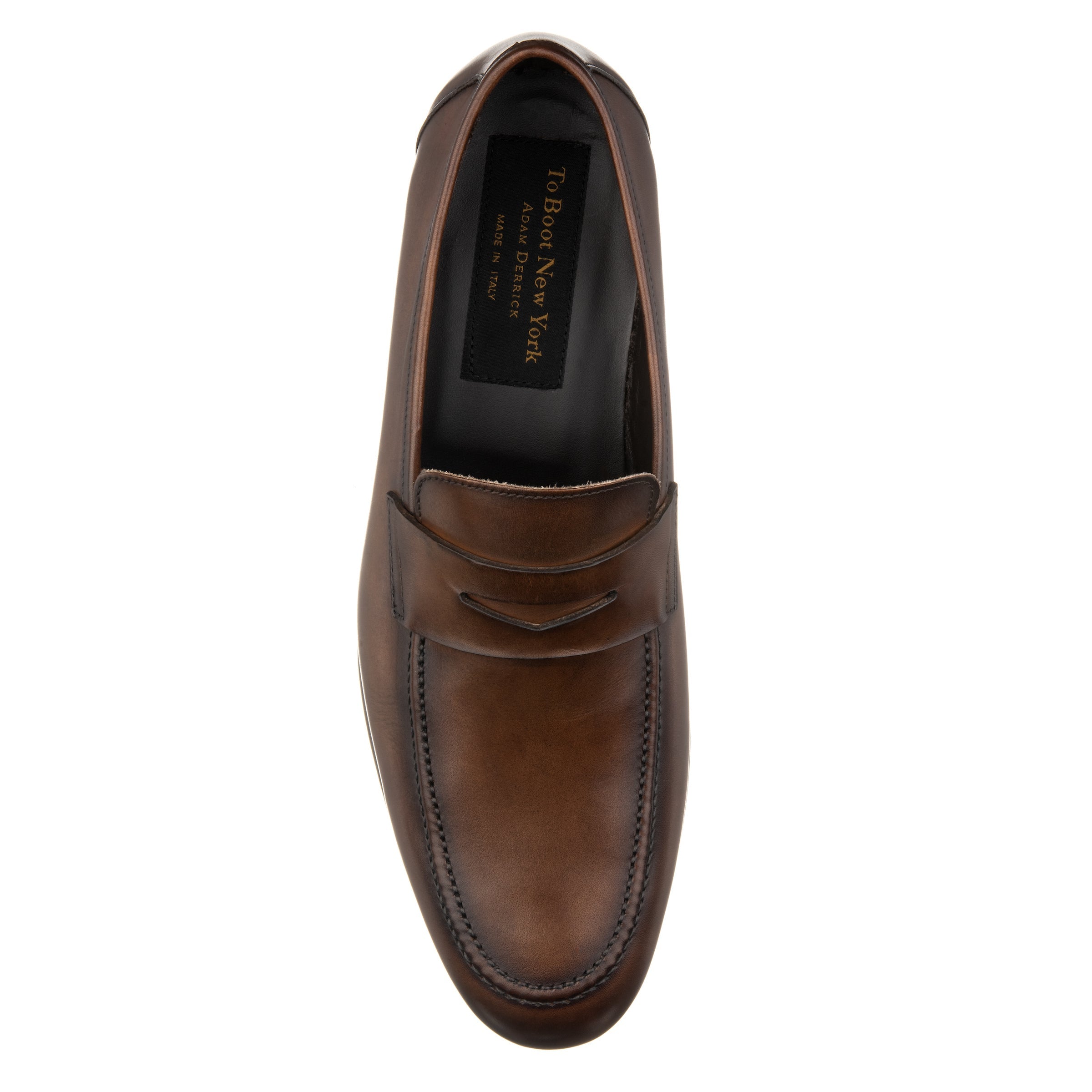 Aldrin Brown Calf Leather Penny Loafer