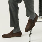Aldrin Brown Aero Suede Penny Loafer