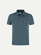 Sea Green Terry Towelling Polo Shirt