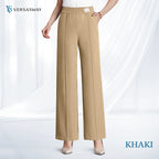 Pure&Clo - Ultra Smooth High Rise Elastic Waist Comfy Pants