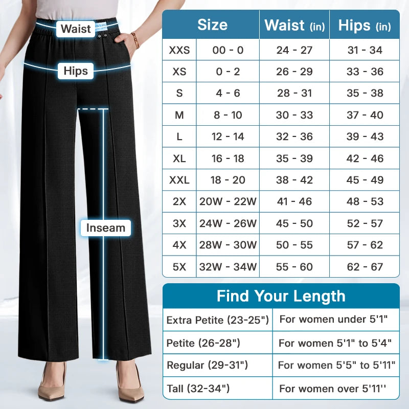 Pure&Clo - Ultra Smooth High Rise Elastic Waist Comfy Pants