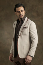 PURE | Ivory Noir Luxe Blazer