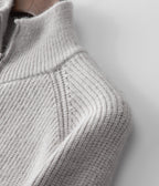 100% Merino Wool ZIPPED CARDIGAN