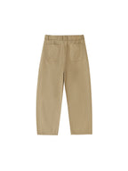 Belted Barrel-leg Chino Pants