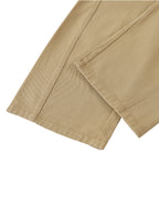 Belted Barrel-leg Chino Pants