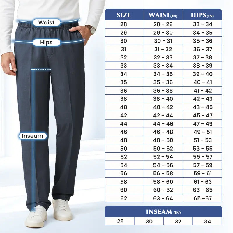 Pure EverWear - Men’s Classic Relaxed Fit Comfort Pants