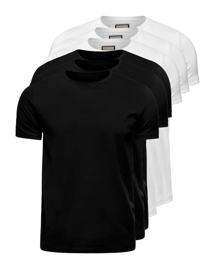 Kit 6 Camisetas Algodão Egípcio