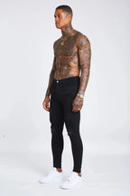 Legend London Jeans Black Jeans - Ripped & Repaired