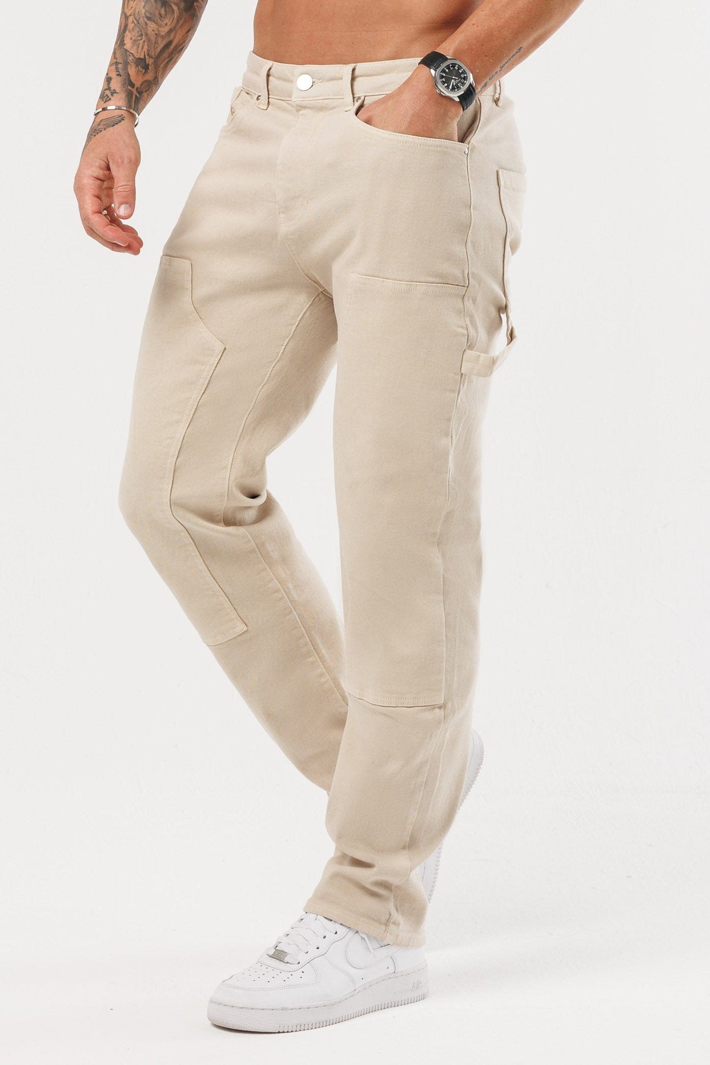 Legend London Jeans - Carpenter CARPENTER JEANS - STONE