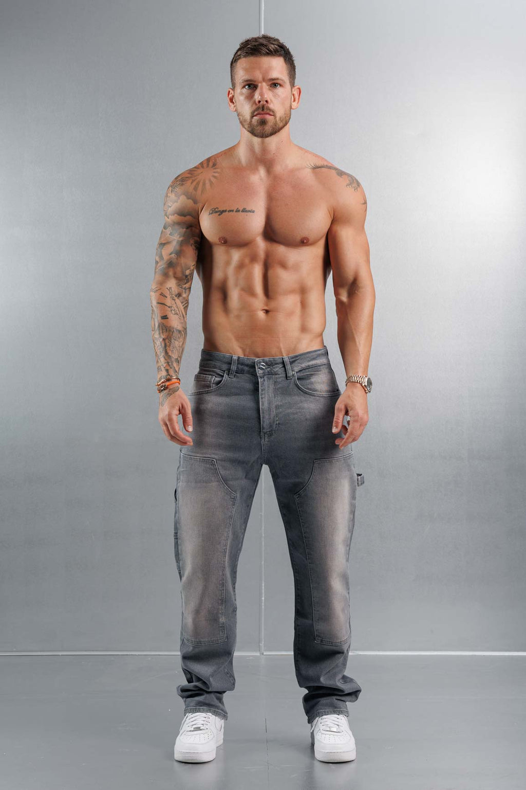 Legend London Jeans CARPENTER JEANS - GREY