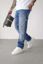 Legend London Jeans CARPENTER JEANS - WASHED LIGHT BLUE