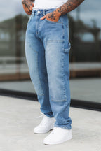 Legend London Jeans CARPENTER JEANS - WASHED LIGHT BLUE