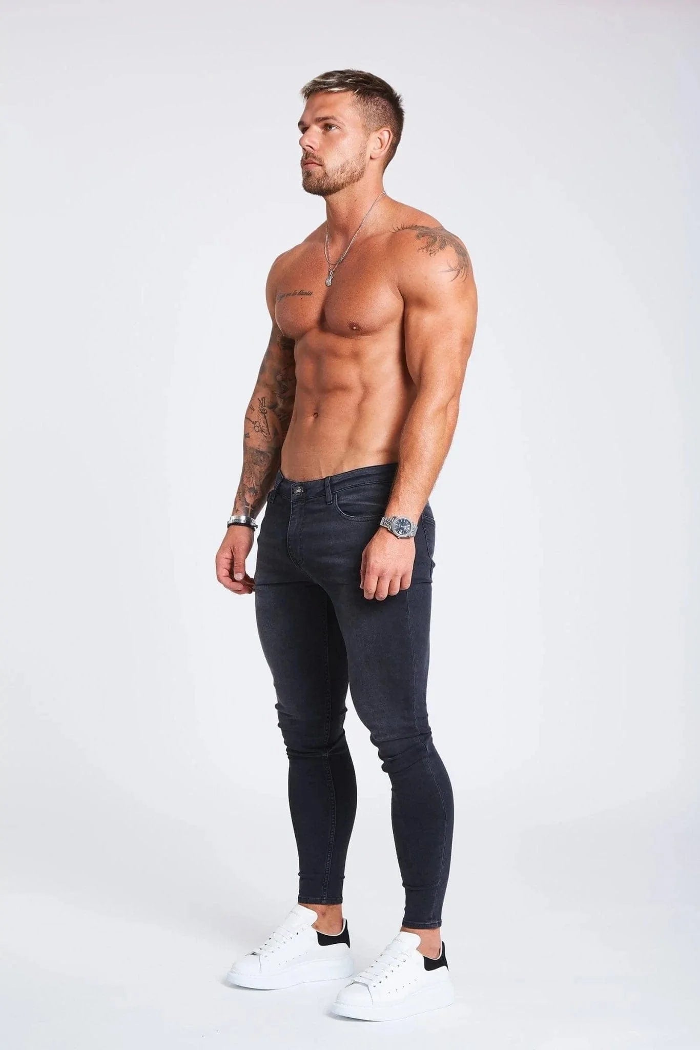 Legend London Jeans Grey Jeans - Non-Ripped