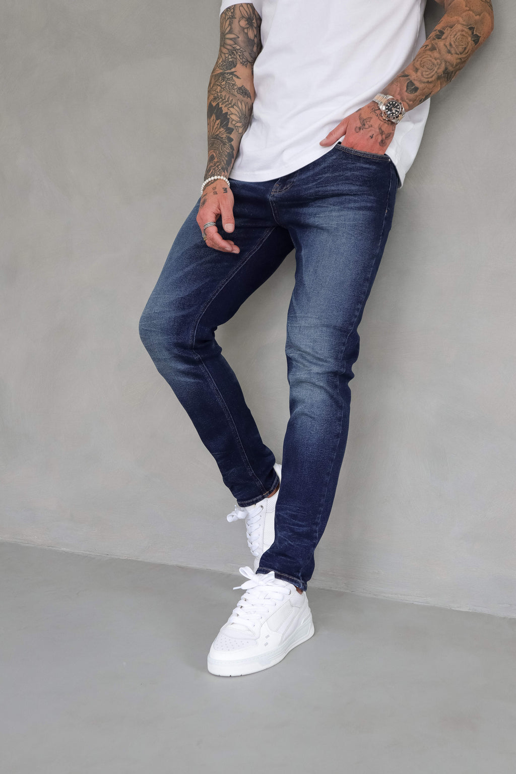 Legend London Jeans - slim 2.0 SLIM FIT JEANS 2.0 DETAILED - INDIGO BLUE