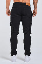 Legend London Jeans - slim 2.0 SLIM FIT JEANS 2.0 UTILTY CARPENTER - BLACK