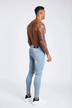 Legend London Jeans Stone Washed Spray on Jeans - Non Ripped