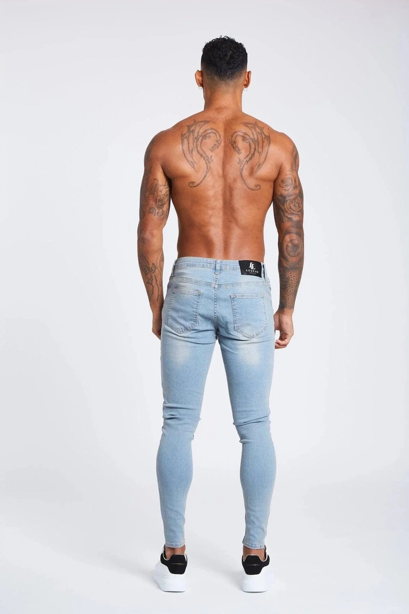 Legend London Jeans Stone Washed Spray on Jeans - Non Ripped