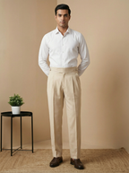 Beige Gurkha Pants