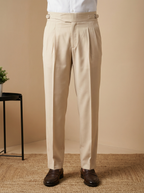 Beige Gurkha Pants