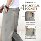 PURE EaseTactic - Flex Fit Zipper-Pocket Durable Pants